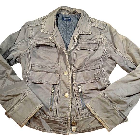 American Eagle Outfitters Jackets & Blazers - Y2K Abercrombie Style Utility Field Jacket Quilted Lined Size M